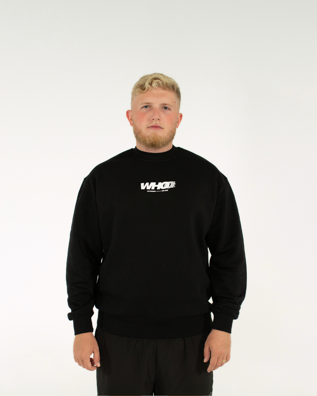 Evolve Crewneck | Pitch Black - Who Active